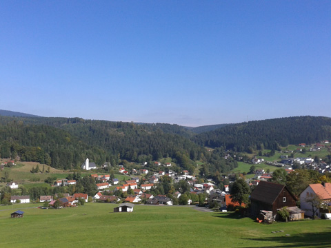 Blick auf Warmensteinach